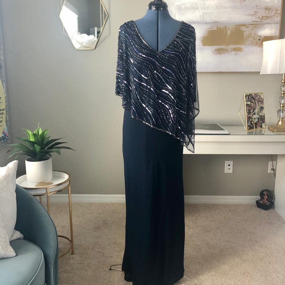 Navy blue formal dress